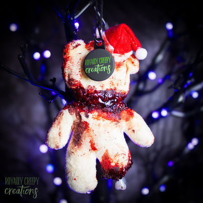 Creepy Santa Bear Ornament #202