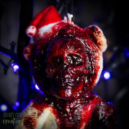 Creepy Santa Bear Ornament #203