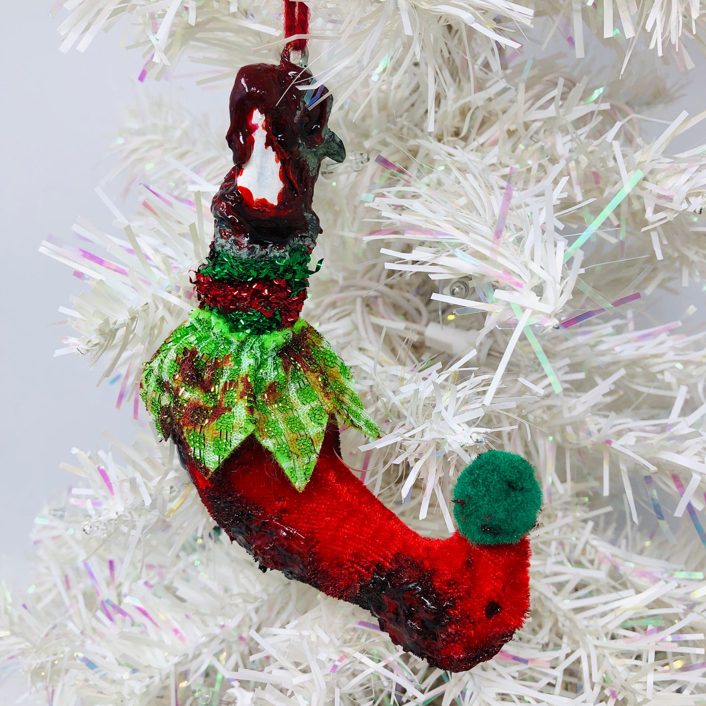 Lucky Elf Foot Creepy Ornament